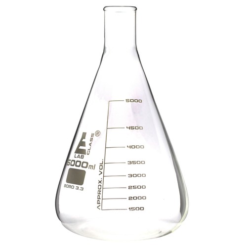 Labglass conical flask - flask, narrow
