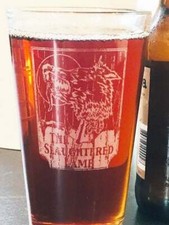 The Slaughtered Lamb American Werewolf In London, Beer Pub Pint Glass