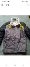 Norwich City FOOTBALL CLUB Errea Mens Thick Padded Coat Jacket Hydrostop Medium