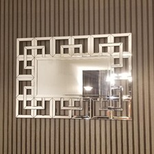 XL Large Decorative Wall Mirror Rectangle Venetian Mirror for Entryway Bathroom
