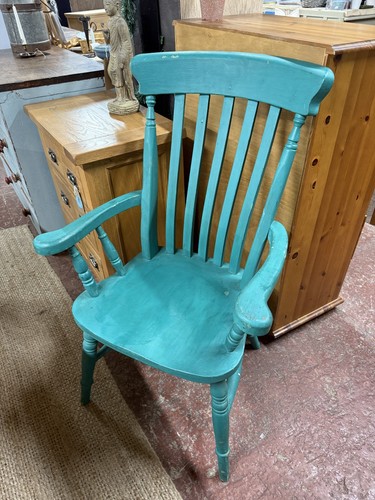 Blue grandfather chair - blue,