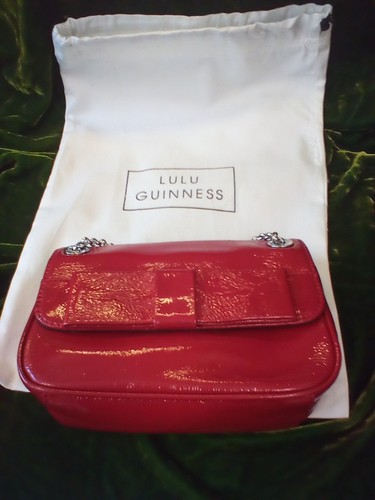 Lulu guinness red patent - guinness,