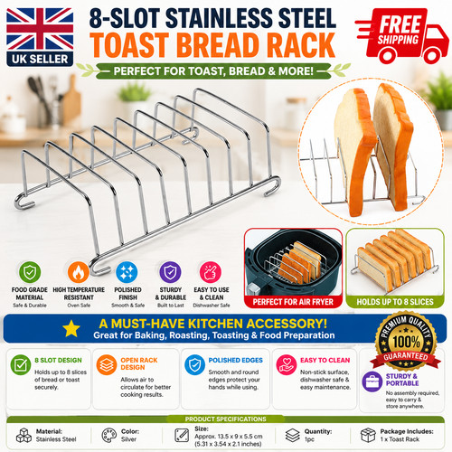 Stainless steel slot toast - stainless,