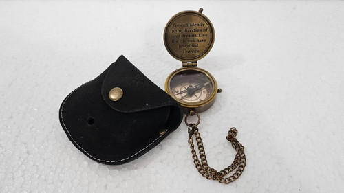 Brass military compass from