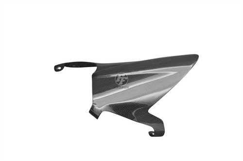 Carbon fiber rear mudguard - fiber, for