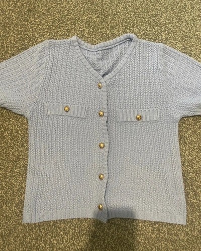 Short sleeved cardigan - sleeved,