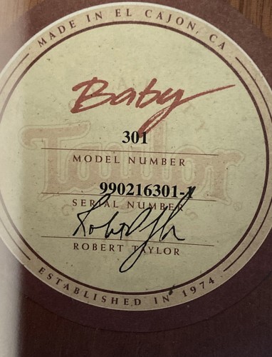 Baby taylor acoustic guitar - baby,