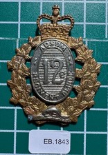 Canadian 12th Regiment Blinde Cap Badge  EB-1843