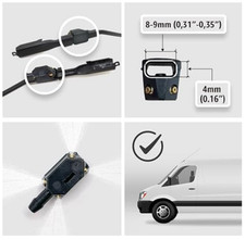 FIT LAND ROVER 2X CAR WINDSCREEN FRONT LEFT & RIGHT WIPER ARM NOZZLE WASHERS