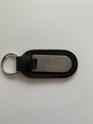 Metal leather keyring - metal, keyring/