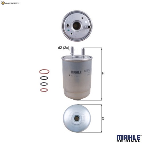 Fuel filter 752 for - filter, 752/2d