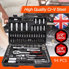 94PC 1/2" 1/4" Socket Set &