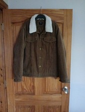 Mens Brown Cord Jacket Size M