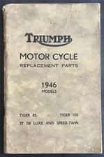 TRIUMPH MOTORCYCLES 1946 Illus