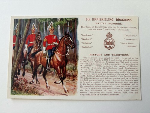 Ww1 postcard 6th inniskilling - postcard,,