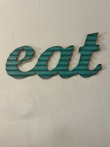 Aqua corrugated tin - aqua,