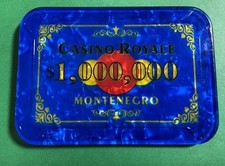 $1,000,000 James Bond Casino Royale Poker Plaque - A Certified Replica