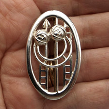 Sterling silver brooch