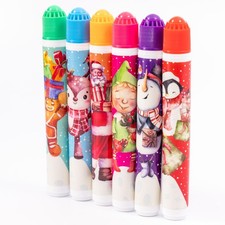 Christmas Bingo Dabbers Ticket Felt 6 Coloured Markers Pens Job Lot 6-48 Pack