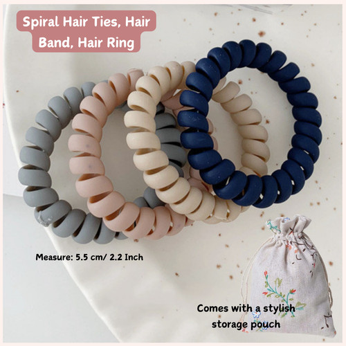 Marrie spiral hair ties - hair, pcs