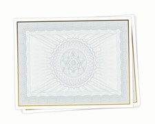 SET OF 10 BLANK MASONIC