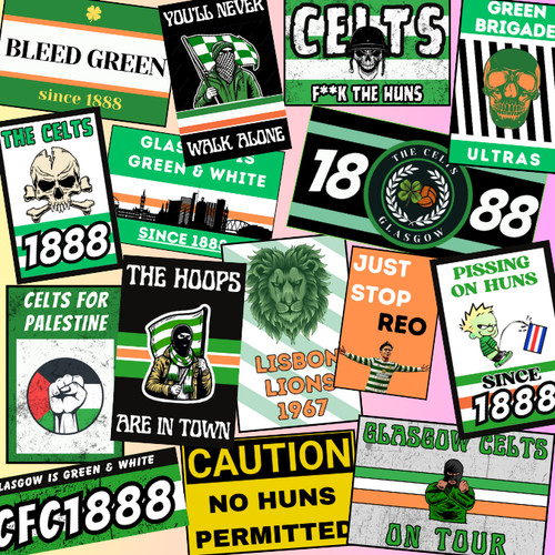 Celtic football stickers 50 - celtic,