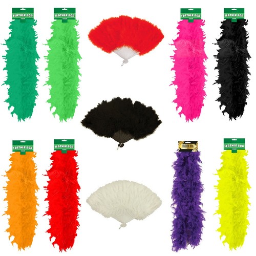 Show girl feather fan - show,