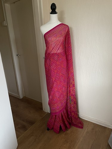 Hot pink sparkly bollywood - pink,