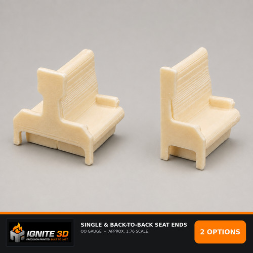 Gauge coach seat ends br - coach, sr