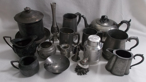 Pewter scrap metal - pewter,