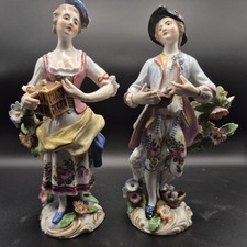19thC Edme Samson Porcelain Figures Of Liberty & Matrimony