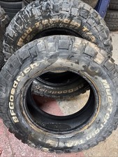 X2 255/70/16 115/112Q Bf Goodrich Mud Terrains Km2 3-5mm Ideal Spares