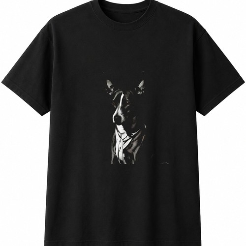 Basenji greyscale dog lover - basenji,