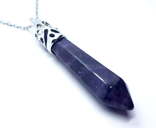 Quartz crystal pendant - crystal,