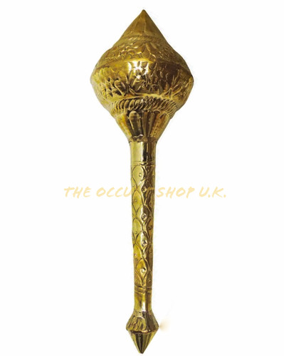Pure brass mace hanuman gada - pure,