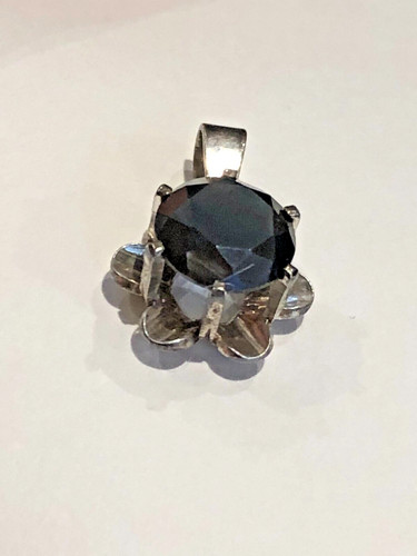 Vintage silver pendant with