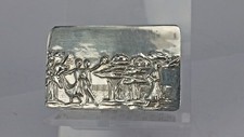 Solid silver pill box with
