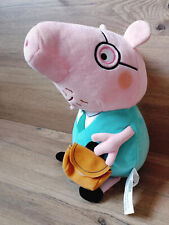 Vintage 2003 Peppa Pig Daddy George 25 cm Office  Plush Soft Toy Pre-owned