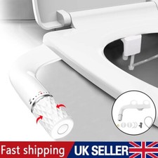 Bidet Toilet Seat Attachment Self Cleaning Dual Nozzle Bathroom Water Spray UK