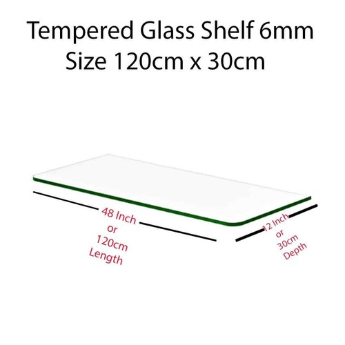 Clear tempered glass - glass, shelf
