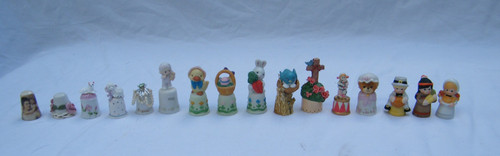 Porcelain thimble lot set - lot, of