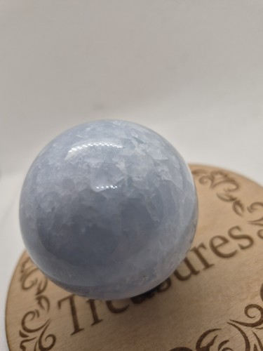Blue celestite crystal - blue,
