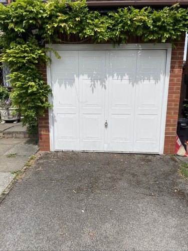 And over garage door - garage, with