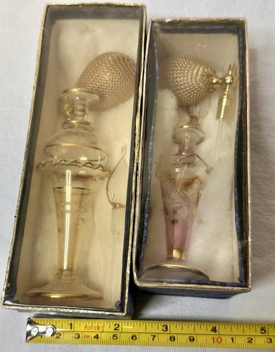 Pair vintage style hand blown - vintage,