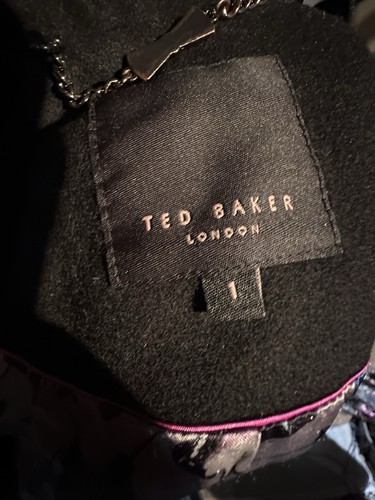 Ted baker black wrap coat - baker,