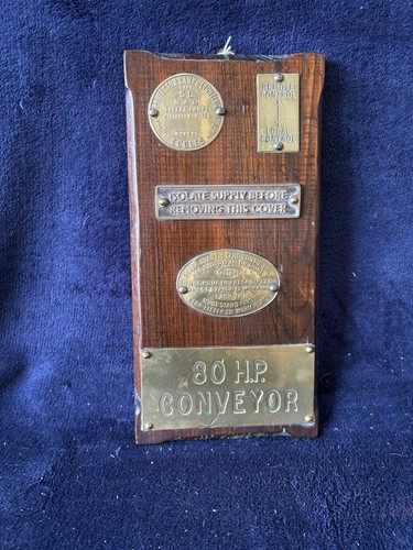 Vintage coal mining plaques - vintage,