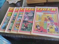 Tiger and Scorcher Comics X 5 All 1977 Liverpool Everton Spurs Brazil