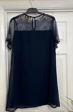 Lipsy Dress Navy Blue Dress Size 8 Beaded detail