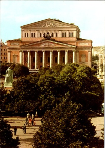 Moscow russia postcard - russia, bolshoi