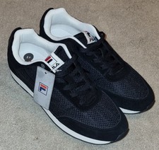 FILA Black Men's Trainers UK Size 10 BNWT